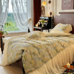 I love the material of this duvet cover! Its soft and breathable, making it perfect for a good night's sleep.