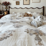 This duvet cover is stylish and comfortable. It has made my bed the most inviting spot in my home. Highly recommend!