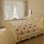 This duvet cover has a luxurious feel that I absolutely love! Its soft and adds a touch of elegance to my bedroom. I would recommend it to anyone!