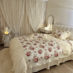 This duvet cover has a luxurious feel that I absolutely love! Its soft and adds a touch of elegance to my bedroom. I would recommend it to anyone!