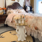 The bedding is so elegant! The duvet covers are my favorite, and the pillowcases are soft. The bed sheets are high-quality. Love it!
