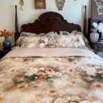 The bedding is so elegant! The duvet covers are my favorite, and the pillowcases are soft. The bed sheets are high-quality. Love it!