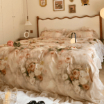 The colors of these bedding sets are beautiful. The duvet covers are soft, and the pillowcases are a perfect match. The bed sheets are high-quality.