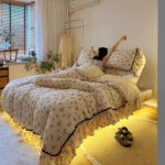 The bedding sets are incredibly soft. The duvet covers are comfortable, and the bed sheets are breathable. Pillowcases are cozy too. These bed linens are a must-have!