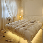 I am in love with these bedding sets! The pillowcases are soft, and the duvet cover is very comfortable. They add a beautiful touch to my bedroom decor!