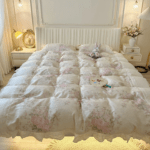 I am in love with these bedding sets! The pillowcases are soft, and the duvet cover is very comfortable. They add a beautiful touch to my bedroom decor!
