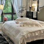 I am so happy with my purchase! The bed sheets are soft, and the duvet cover is very comfortable. The bedding sets exceeded my expectations!