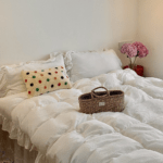 I love this bedding! The bed linens are incredibly soft, and the duvet cover is warm yet breathable. The pillowcases are also very comfortable. It feels like sleeping in a luxury hotel every night!