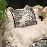It feels soft and luxurious, and the design is beautiful. Im very pleased with my purchase and would recommend it to anyone looking for quality bedding!