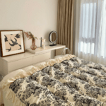 Im so happy with this bedding! Its beautiful and cozy, perfect for snuggling up at night. The quality is amazing!