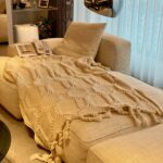 This blanket is excellent for travel! Its lightweight and easy to pack, yet it keeps me warm on long flights. I cant recommend it enough!