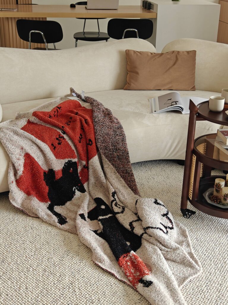 This blanket is perfect for winter! It keeps me warm and toasty during those cold nights.