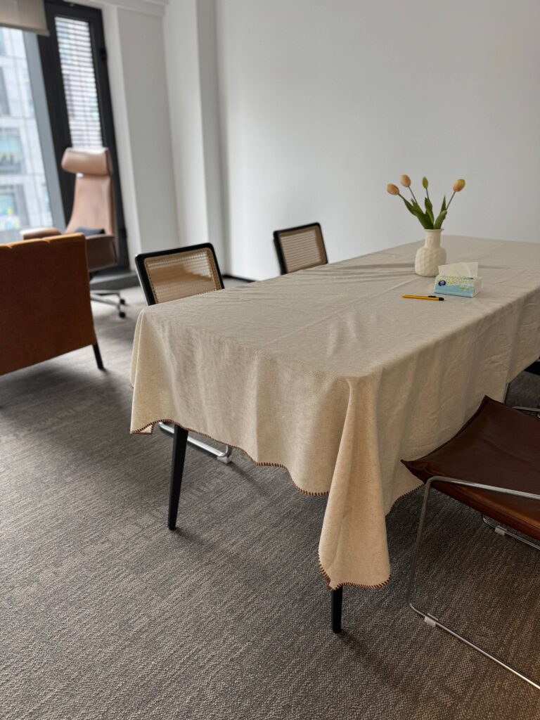 This tablecloth is both beautiful and practical. It adds a lovely touch to my dining room and is easy to clean. Im very happy with my purchase!