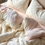 Cute Polka Dot Double - Layered Cotton Gauze Bedding Set photo review