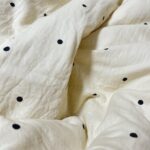 Cute Polka Dot Double - Layered Cotton Gauze Bedding Set photo review
